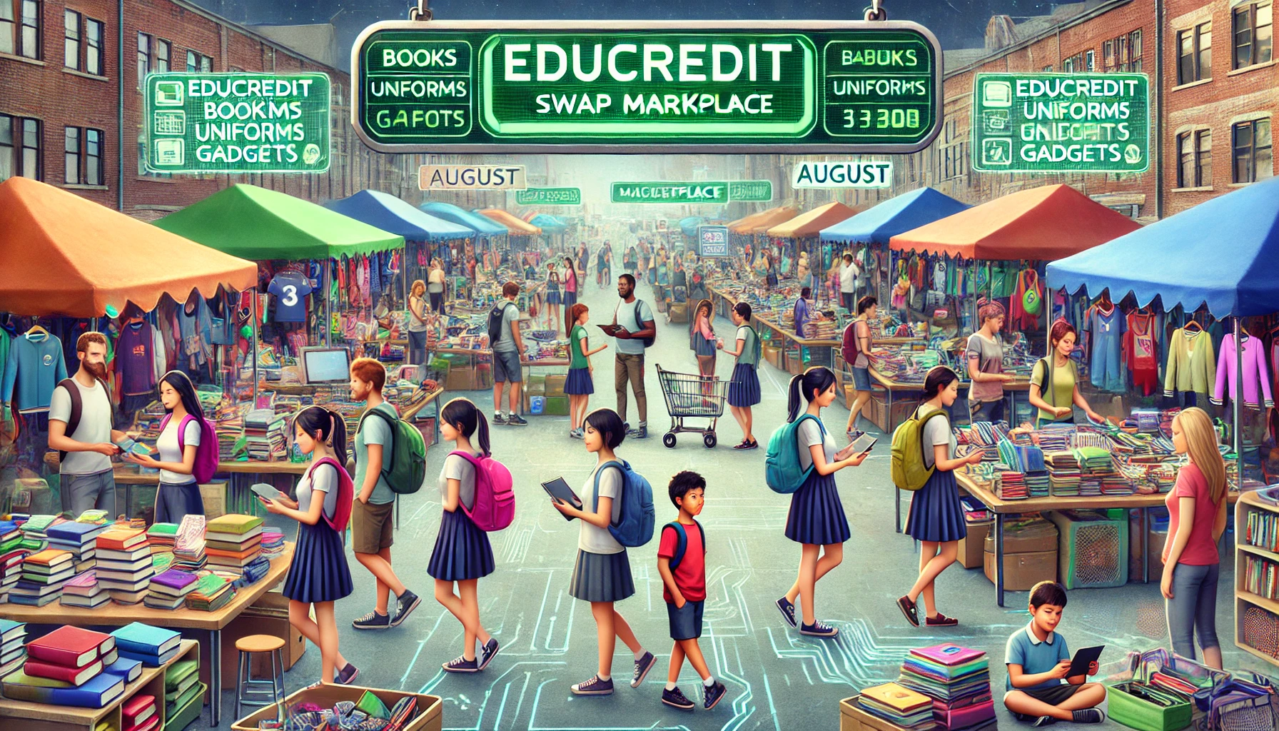 EduCredit Swap: Sustainable School Preparation in a Future August