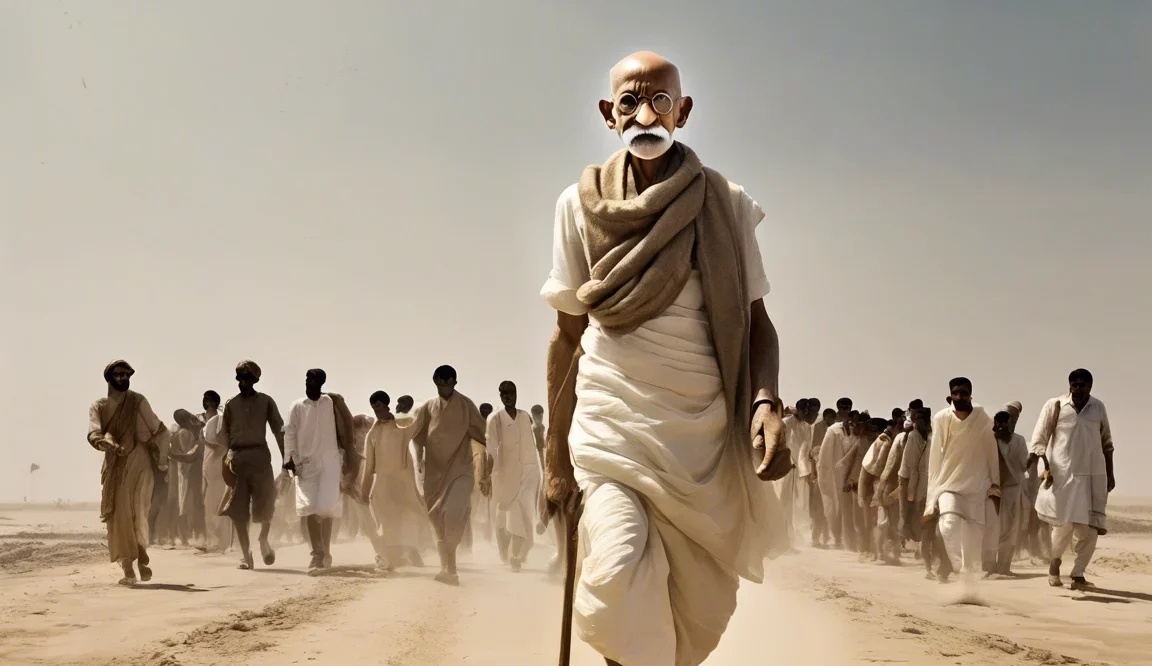 Mahatma Gandhi Leads the Salt March (March 12, 1930)